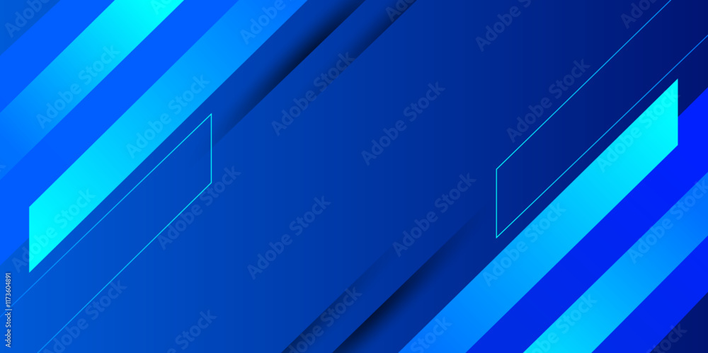 Aufkleber blue vector gradient abstract background design.