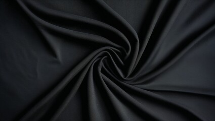 Obraz premium Phoenix 10 Black Abstract Background Featuring the Smooth Texture and Elegant Depth of Black Fabric Design