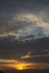 The Cloud Sky and my eyes are resting In the desert of Kuwait