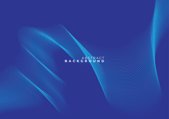 Abstract background with fluid dark blue lines and smooth gradient colors for a bold, modern effect.