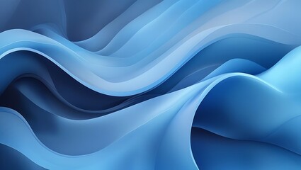 Obraz premium Abstract Blue Gradient Artwork with Fluid Color Flow