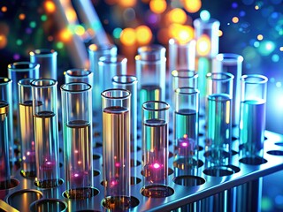 3D animation of antibody storage and mixing in Eppendorf tubes.  Bokeh adds artistic depth.