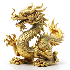 golden dragon statue