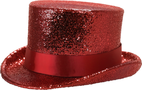 Sparkling Red Top Hat