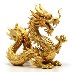 golden dragon statue