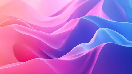 Obraz premium Abstract Pink, Purple, and Blue Wave Background