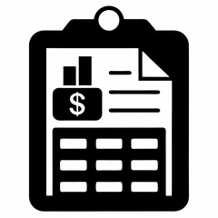 Budget Sheet Icon Vector Illustration
