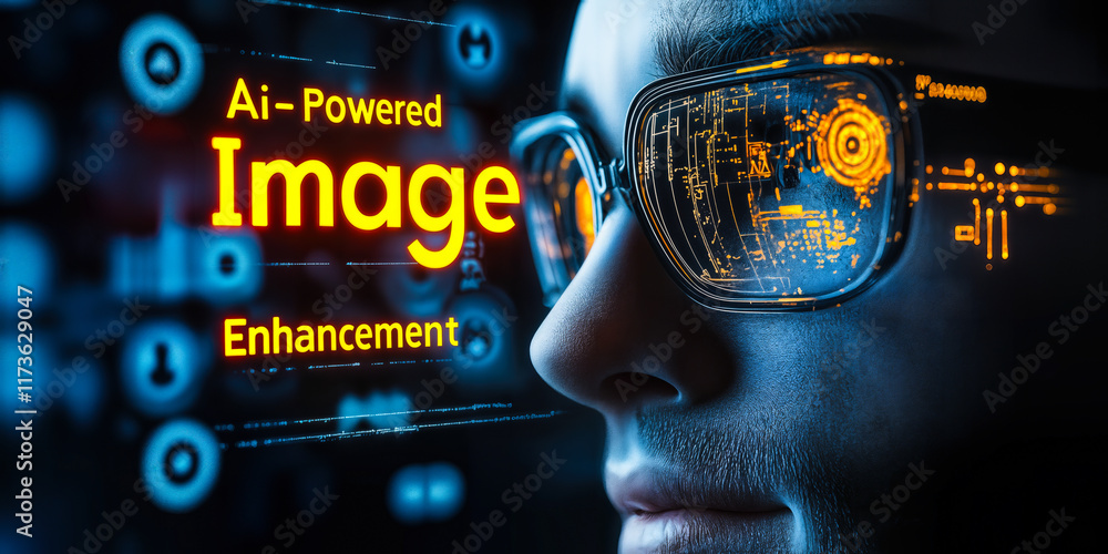 Poster ai-powered image enhancement revolutionizing traditional photography with app-based solutions