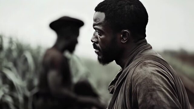 This clip presents the anguish and frustration of African slaves in 19th century America, highlighting their struggle against oppression and the fight for dignity during Black History Month