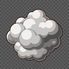 Display background with smoky atmosphere