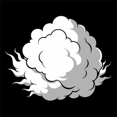 Display background with smoky atmosphere