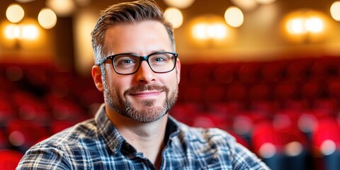 Obraz premium theater small business owner 