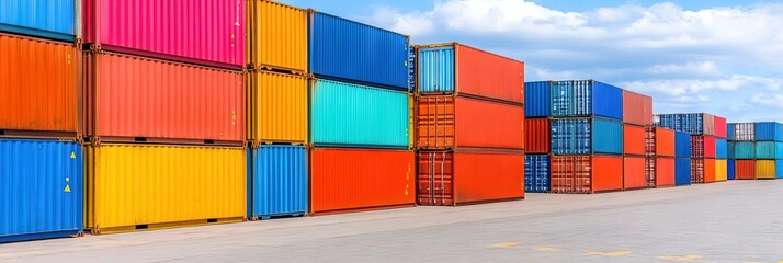 shipping dock concept for logistics and transport