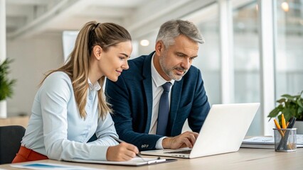 Obraz premium business people working together in office