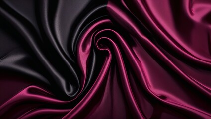 Fototapeta premium Phoenix in Black, Deep Burgundy, Ruby, Cherry, and Plum with Abstract Design, Symbolizing Fiery Rebirth and Mystical Power in a Bold Artistic Expression