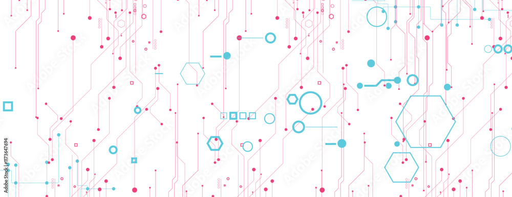 Poster Abstract technology and science circuit background