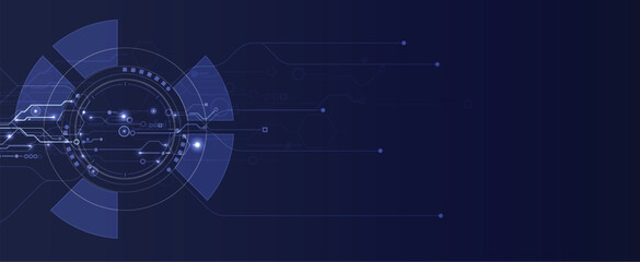 Abstract technology and science circuit background