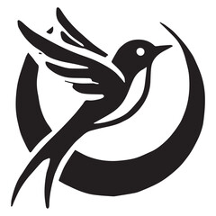 Silhouette of a palm tree on white background	