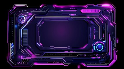 Obraz premium Futuristic Technology Panel Display Interface Design