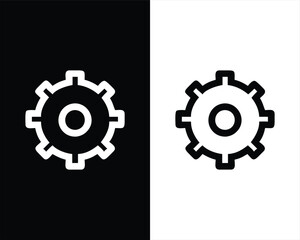 Setting icon. set of gears, gears and cogs, set of wheels.