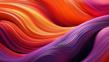 summary swirling waves of orange purple and crimson