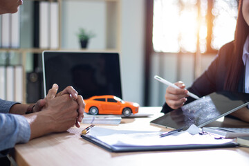 Car sales offices and salespeople who are negotiating car titles