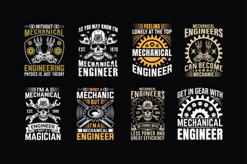 Mechanical Engineer t shirt design, Typography t shirt design,  Engineers T Shirt design Vector