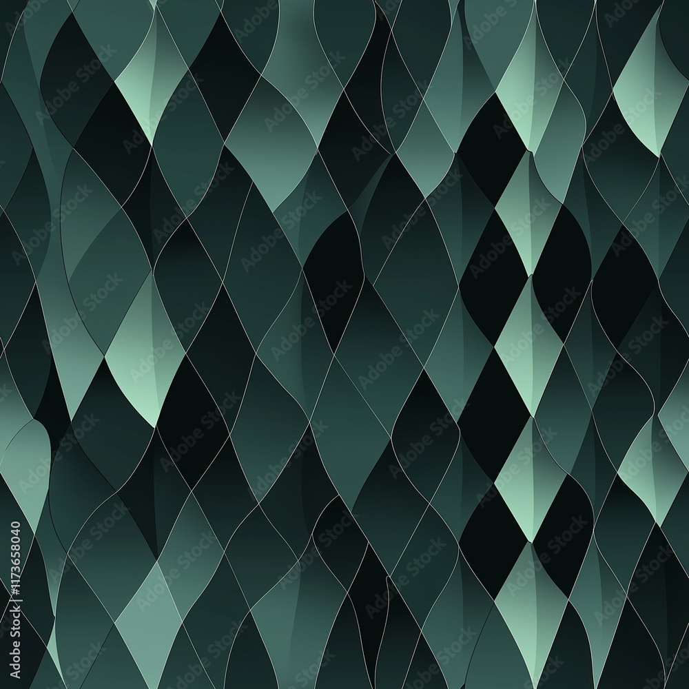 Poster captivating optical illusion designs featuring seamless patterns in modern geometric shapes abstract