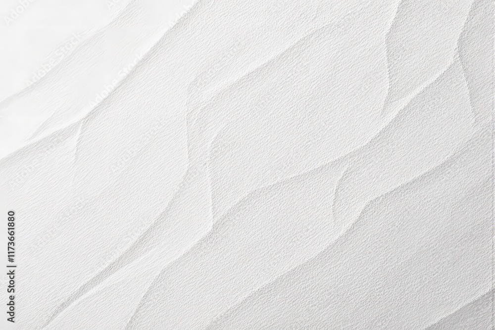 Poster Abstract white textured background with soft wavy patterns.