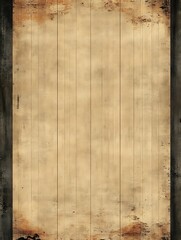 Aged wooden texture with dark border.