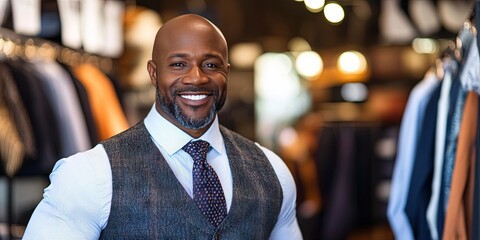 Fototapeta premium african american ecommerce small business owner