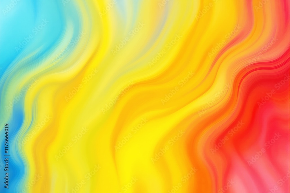 Poster abstract colorful background with wavy gradient design.