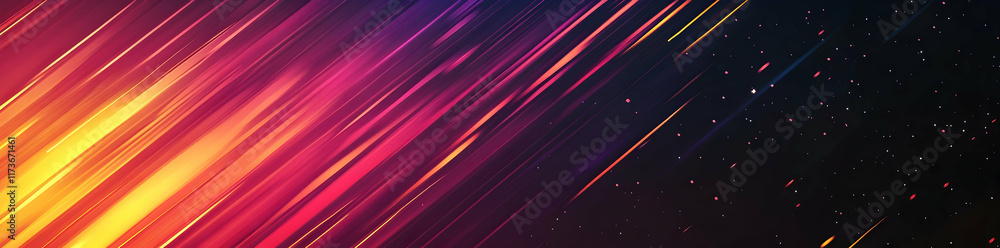 Poster abstract background with blurred light rays, a colorful gradient
