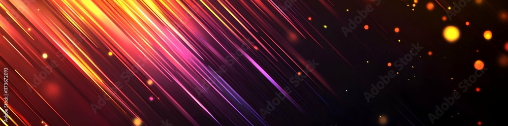 Poster abstract background with blurred light rays, a colorful gradient