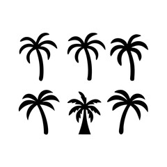Fototapeta premium palm trees on white