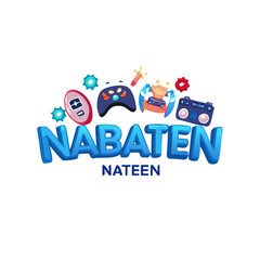 NABATEN Gaming Logo Vector: Creative Illustration for Game-Related Projects
