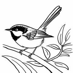 bird on a branch of tree