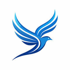 Fototapeta premium bird, flying, logo, vector, bird logo, flight, wing, nature, freedom, animal, bird icon, logo design, bird illustration, logo vector, bird symbol, motion, soar, sky, avian, wings, silhouette, air, win