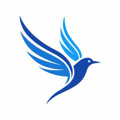 Obraz premium bird, flying, logo, vector, bird logo, flight, wing, nature, freedom, animal, bird icon, logo design, bird illustration, logo vector, bird symbol, motion, soar, sky, avian, wings, silhouette, air, win