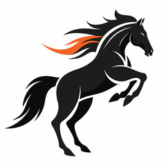 horse, silhouette, animal, equine, gallop, mare, stallion, foal, colt, mustang, wild, pony, herd, running, grazing, farm, nature, black, elegant, profile, shadow, jumping, powerful, beauty, speed