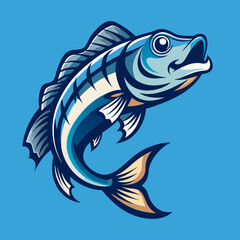 Fototapeta premium fish, vector, marine, aquatic, ocean, sea, wildlife, swimming, underwater, colorful, tropical, nature, freshwater, saltwater, fins, scales, aquarium, school, exotic, angler, predator, habitat, bait