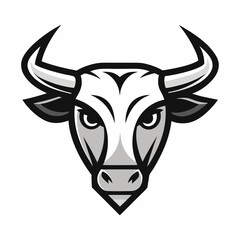 bull, horn, head, animal, symbol, strong, vector, isolated, wild, angry, icon, farm, sign, buffalo, cow, design, cattle, power, black, illustration, silhouette, mascot, art, taurus, cartoon, face, wil