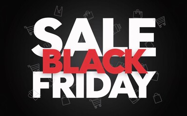 Black Friday, Black Friday sale announcement banner. (2)
