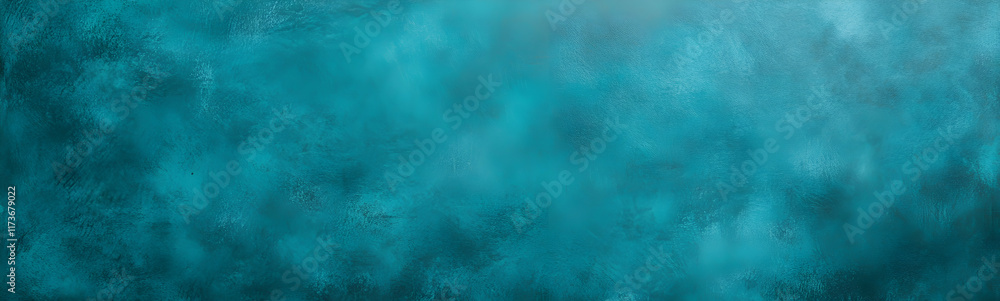 Poster a simple teal background with a subtle grain texture