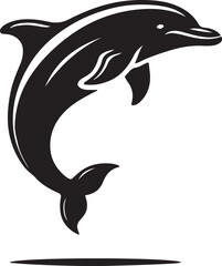 dolphin isolated on white background