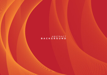 Abstract background with red and orange curved lines and gradient colors.
