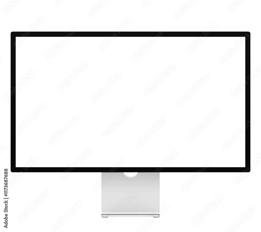 Canvas Prints screen or monitor mockup template. transparent png. blank screen. frame only