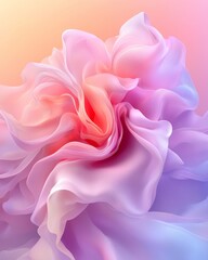 Abstract Pastel Pink Purple and Peach Swirling Fabric Texture Background