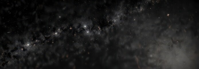 Dark celestial canvas with twinkling stars against a black background,  celestial,  night sky