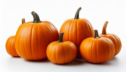 Obraz premium plenty of pumpkins on white